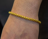 10K Gold Rounded Franco Bracelet (Regular) - 6.0MM - White Carat - USA & Canada